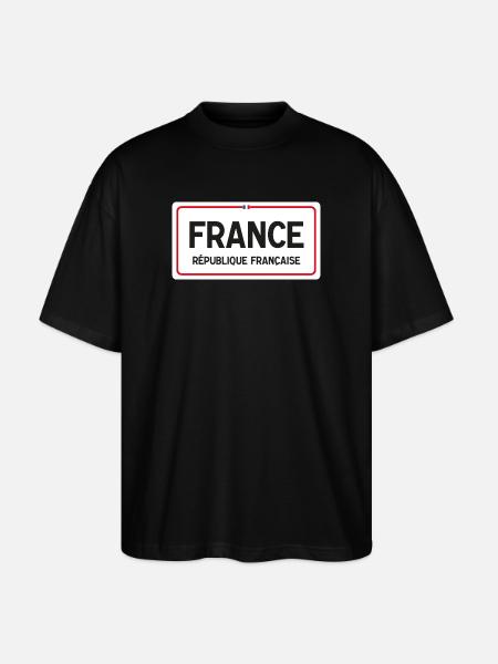 France country board - Stanley/Stella Oversized Unisex Organic T-shirt Blaster 2.0 - black