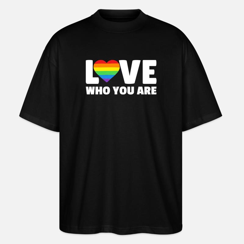 Aimez-vous qui vous êtes - T-shirt bio Blaster 2.0 coupe oversize Stanley/Stella Unisexe - noir
