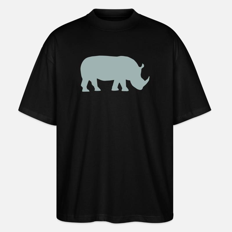Rhinocéros - T-shirt bio Blaster 2.0 coupe oversize Stanley/Stella Unisexe - noir