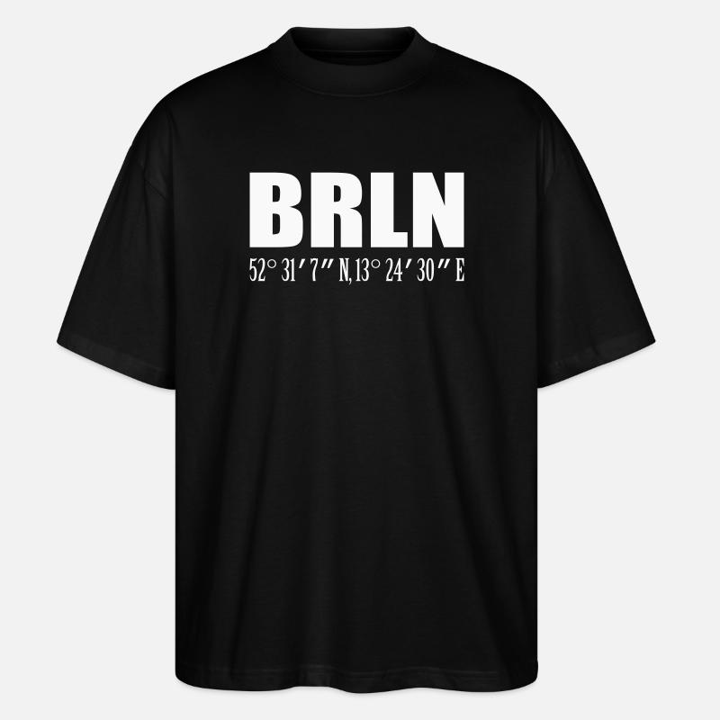 Berlin - Stanley/Stella Oversized Unisex Bio T-Shirt Blaster 2.0 - Schwarz