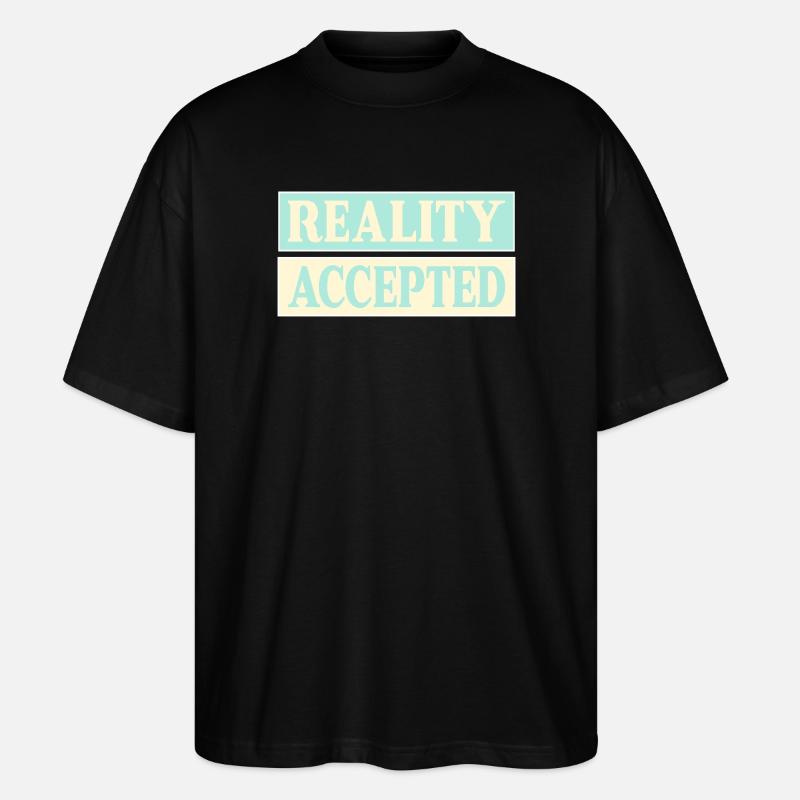 Réalité acceptée - T-shirt bio Blaster 2.0 coupe oversize Stanley/Stella Unisexe - noir