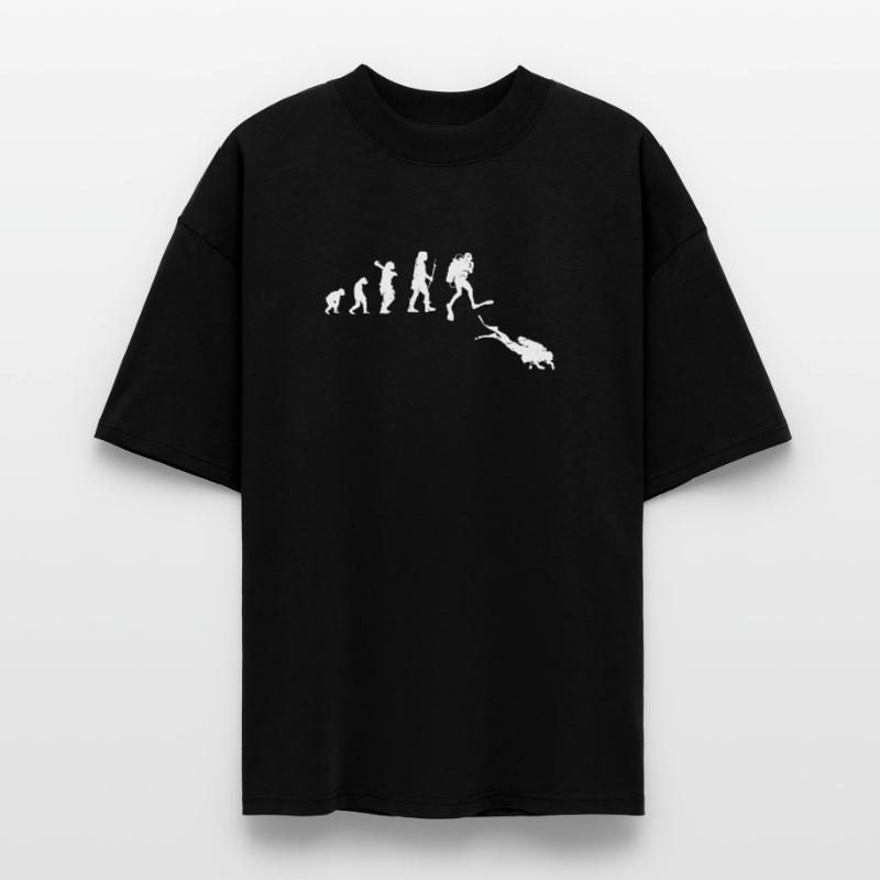 Illustration de l’évolution du progrès humain T-shirt bio Blaster 2.0 coupe oversize Stanley/Stella Unisexe