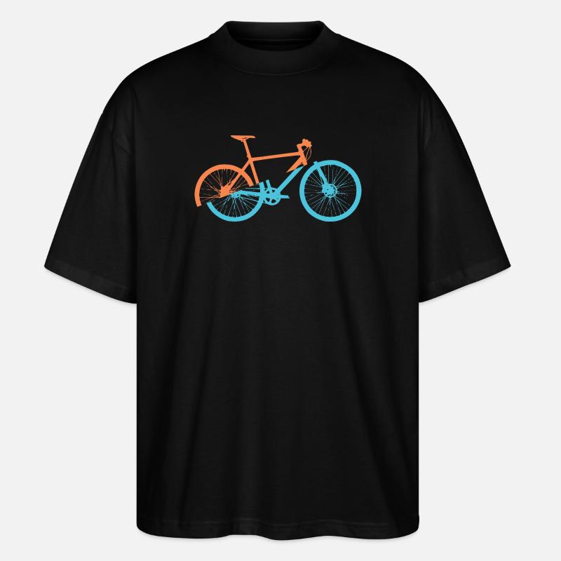 Conception dynamique du vélo - T-shirt bio Blaster 2.0 coupe oversize Stanley/Stella Unisexe - noir