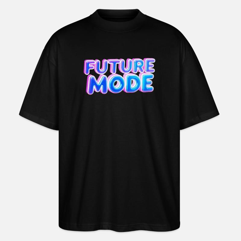 Future Mode Neon Licht - Stanley/Stella Oversized Unisex Bio T-Shirt Blaster 2.0 - Schwarz