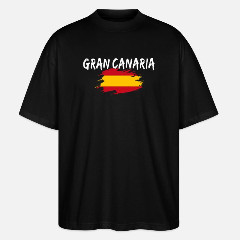 Île de Gran Canaria, Espagne - T-shirt bio Blaster 2.0 coupe oversize Stanley/Stella Unisexe - noir