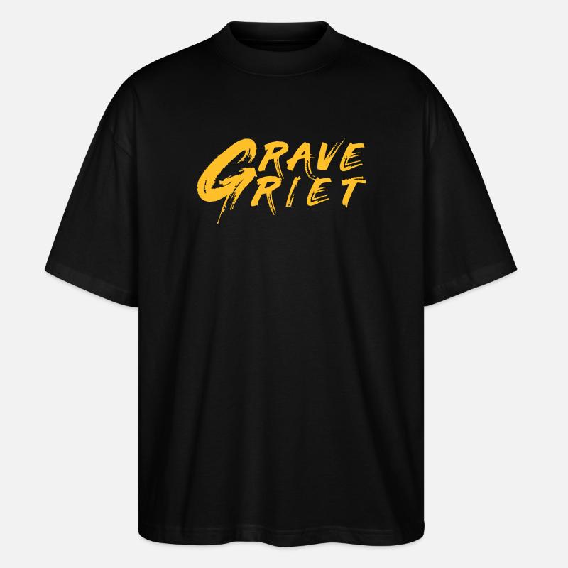 Grave Griet - Dialecte anversois - T-shirt bio Blaster 2.0 coupe oversize Stanley/Stella Unisexe - noir