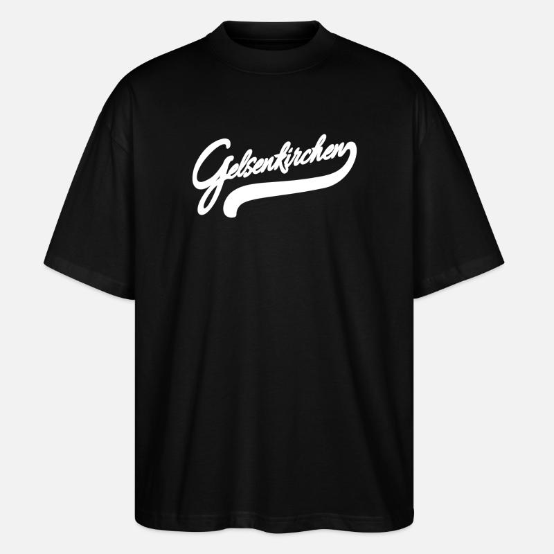 Gelsenkirchen Retro - Stanley/Stella Oversized Unisex Bio T-Shirt Blaster 2.0 - Schwarz