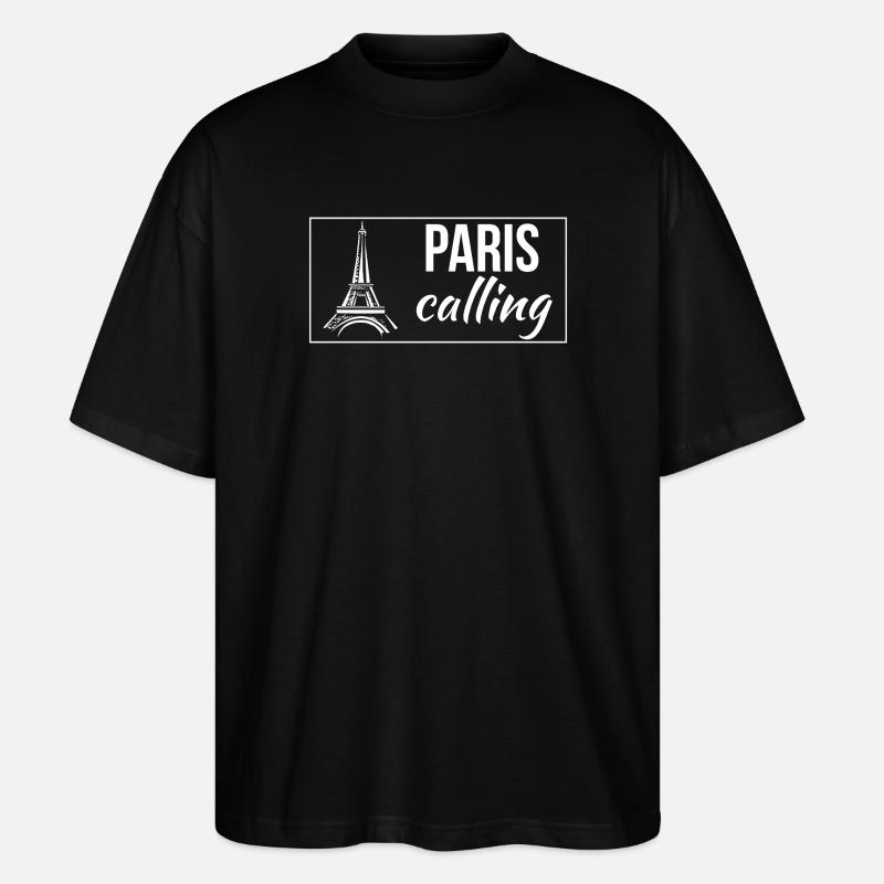 Paris Calling - Stanley/Stella Oversized Unisex Bio T-Shirt Blaster 2.0 - Schwarz