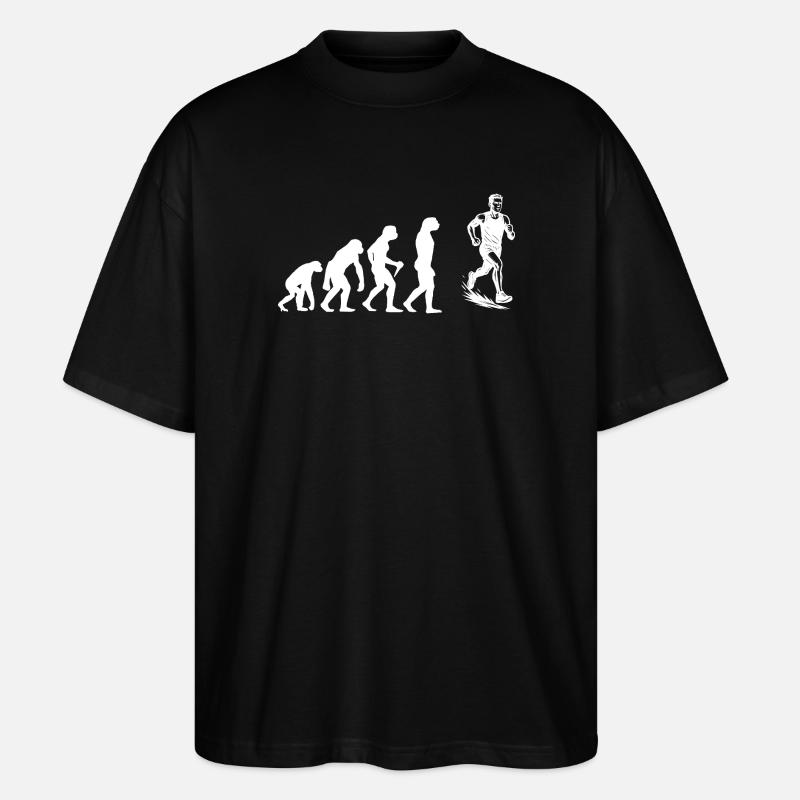 Running Graphics for Races - Stanley/Stella Oversized Unisex Organic T-shirt Blaster 2.0 - black