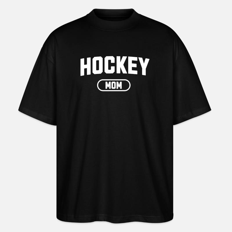 Hockey-Mutter - Stanley/Stella Oversized Unisex Bio T-Shirt Blaster 2.0 - Schwarz