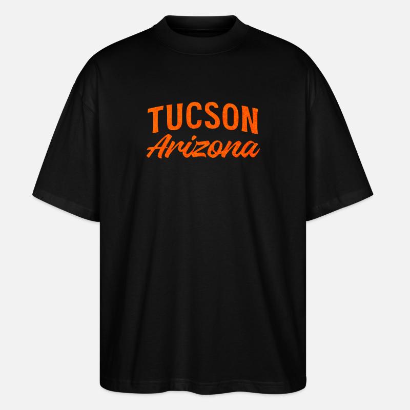 Tucson Arizona Retro Script - Stanley/Stella Oversized Unisex Bio T-Shirt Blaster 2.0 - Schwarz