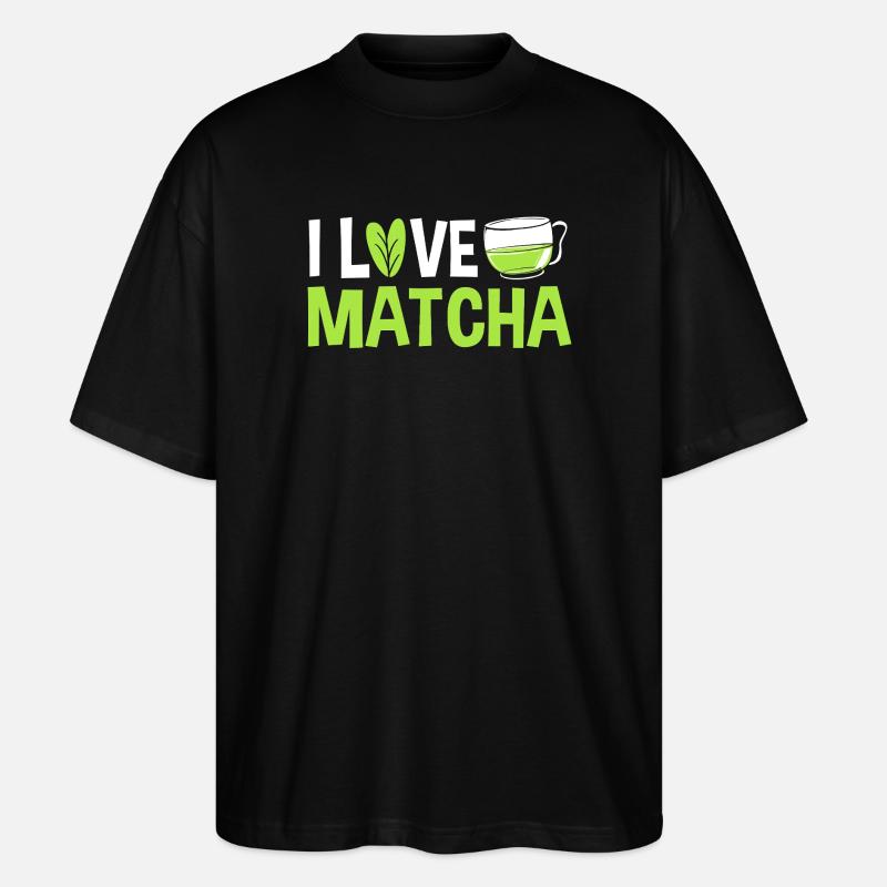 Matcha - Stanley/Stella Oversized Unisex Bio T-Shirt Blaster 2.0 - Schwarz