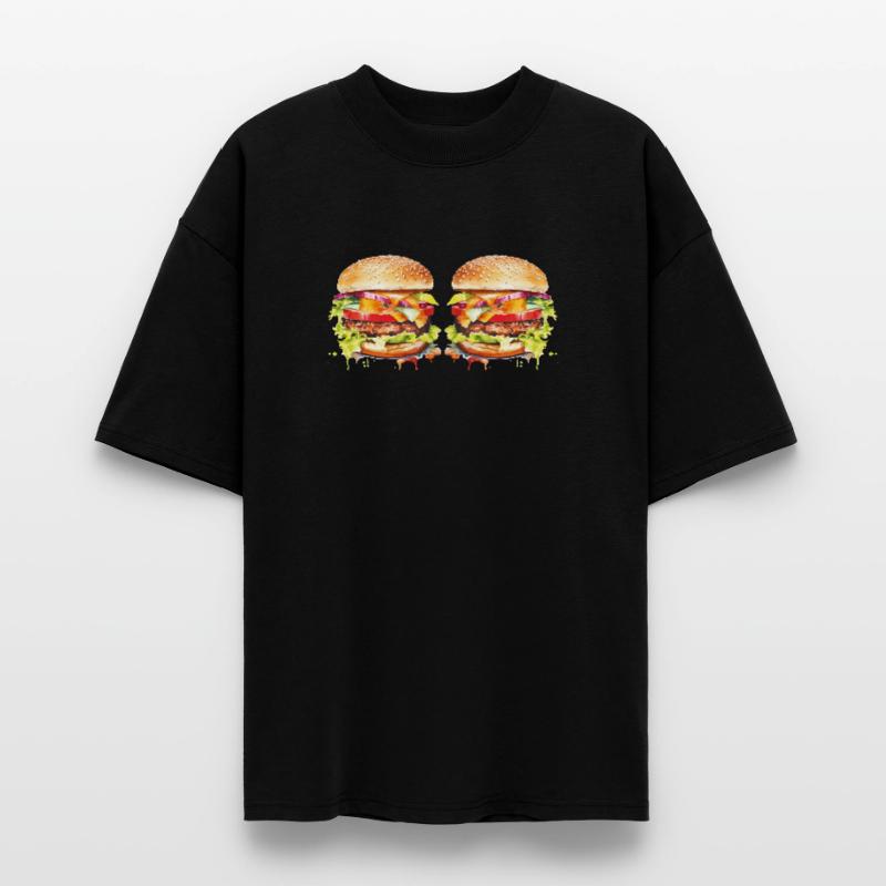Explosion de l’aquarelle de Burger T-shirt bio Blaster 2.0 coupe oversize Stanley/Stella Unisexe
