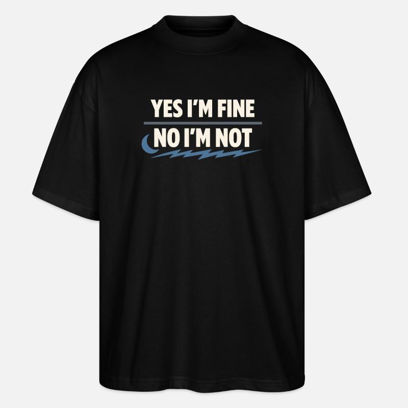 Perimenopause Humor Perimenopause - Stanley/Stella Oversized Unisex Bio T-Shirt Blaster 2.0 - Schwarz