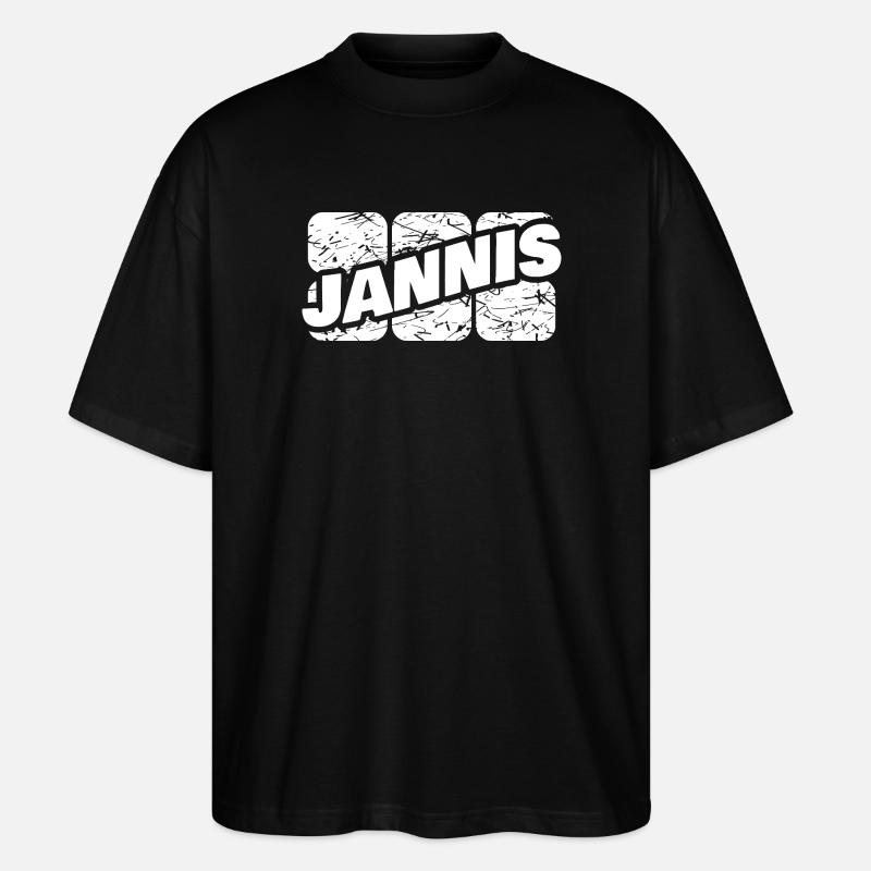 Jannis - Stanley/Stella Oversized Unisex Bio T-Shirt Blaster 2.0 - Schwarz