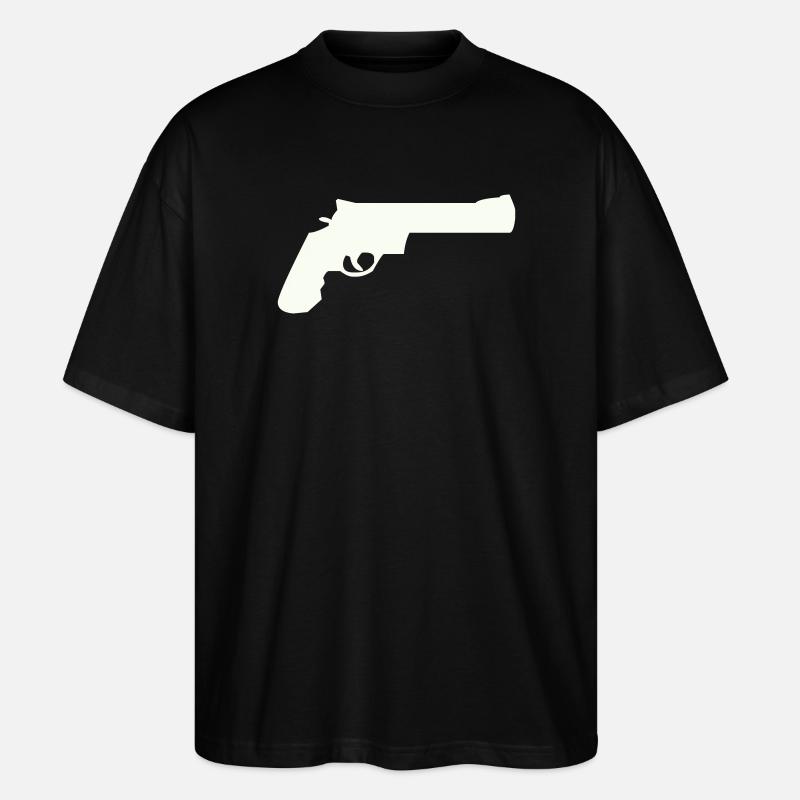 gun - Stanley/Stella Oversized Unisex Bio T-Shirt Blaster 2.0 - Schwarz