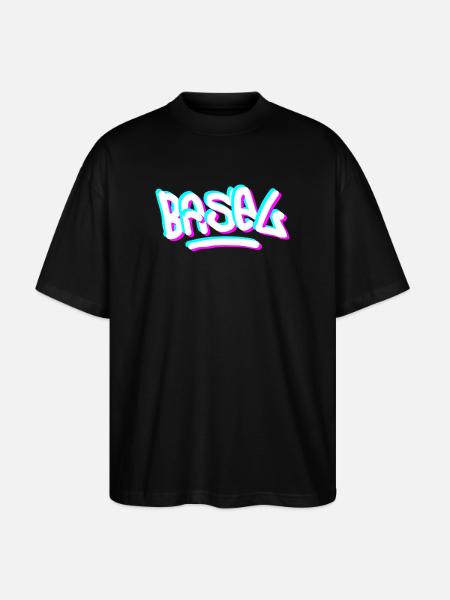 Basel Day Graffiti - Stanley/Stella Oversized Unisex Organic T-shirt Blaster 2.0 - black