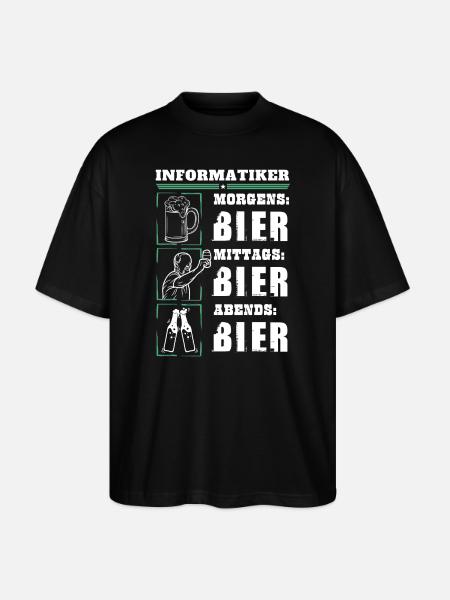 Mon quotidien d’informaticien - T-shirt bio Blaster 2.0 coupe oversize Stanley/Stella Unisexe - noir