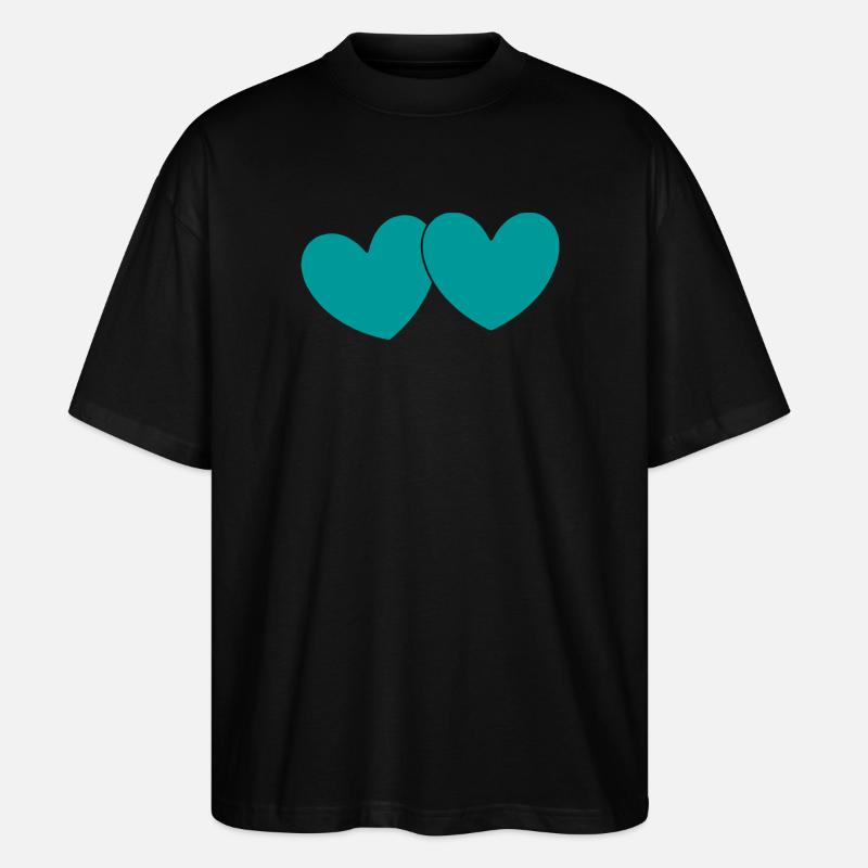 Saint-Valentin, Saint-Valentin, Saint-Valentin - T-shirt bio Blaster 2.0 coupe oversize Stanley/Stella Unisexe - noir