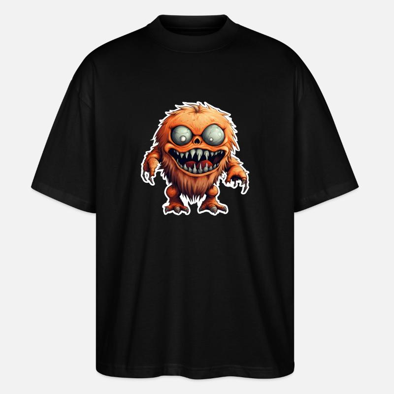 Halloween Monsterchen - Stanley/Stella Oversized Unisex Bio T-Shirt Blaster 2.0 - Schwarz