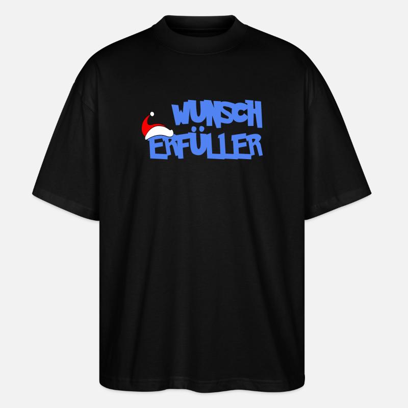 WUNSCHERFÜLLER - Stanley/Stella Oversized Unisex Bio T-Shirt Blaster 2.0 - Schwarz