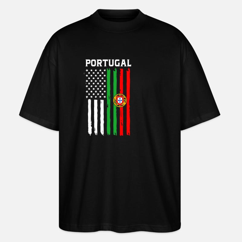 Portugal - Stanley/Stella Oversized Unisex Bio T-Shirt Blaster 2.0 - Schwarz