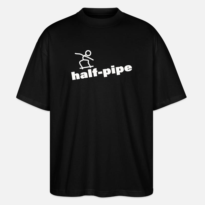 HALF-PIPE - Stanley/Stella Oversized Unisex Organic T-shirt Blaster 2.0 - black