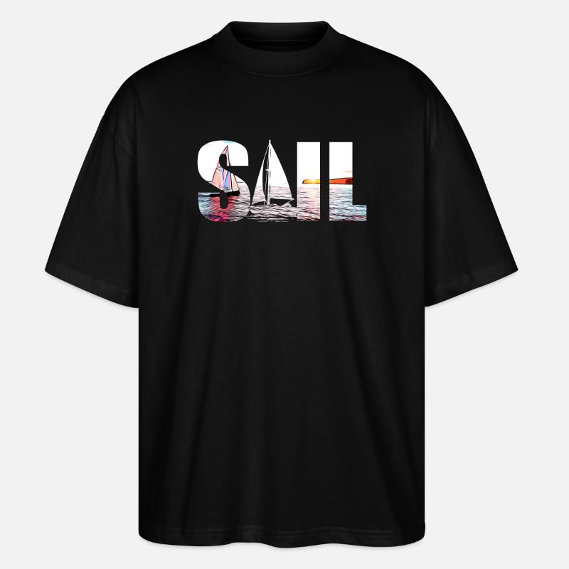 SAIL - T-shirt bio Blaster 2.0 coupe oversize Stanley/Stella Unisexe - noir