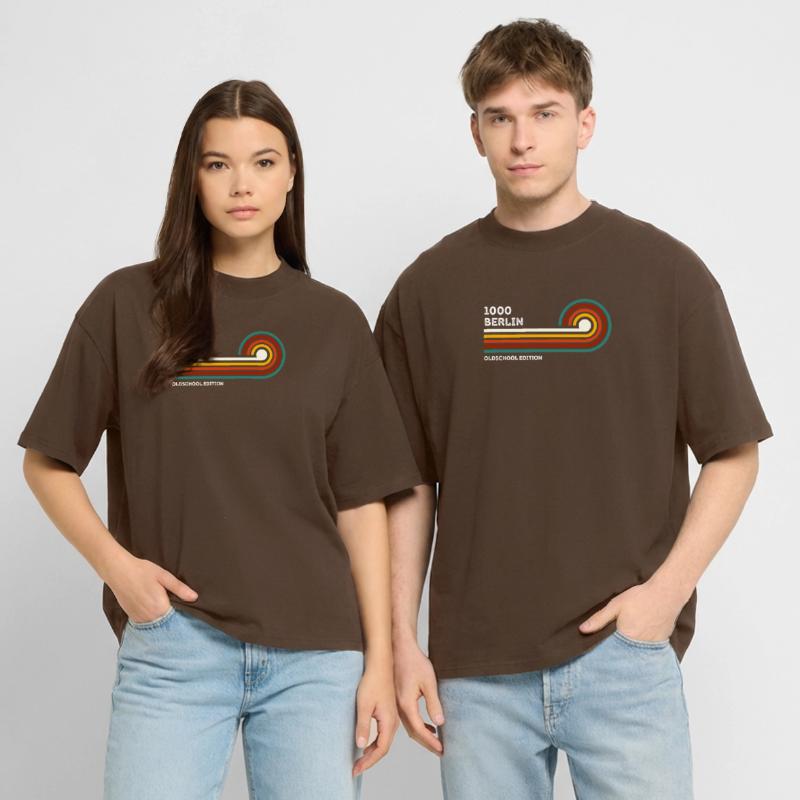 Berlin Chemise Rétro Code Postal 1000 Code Postal Souvenir T-shirt bio Blaster 2.0 coupe oversize Stanley/Stella Unisexe