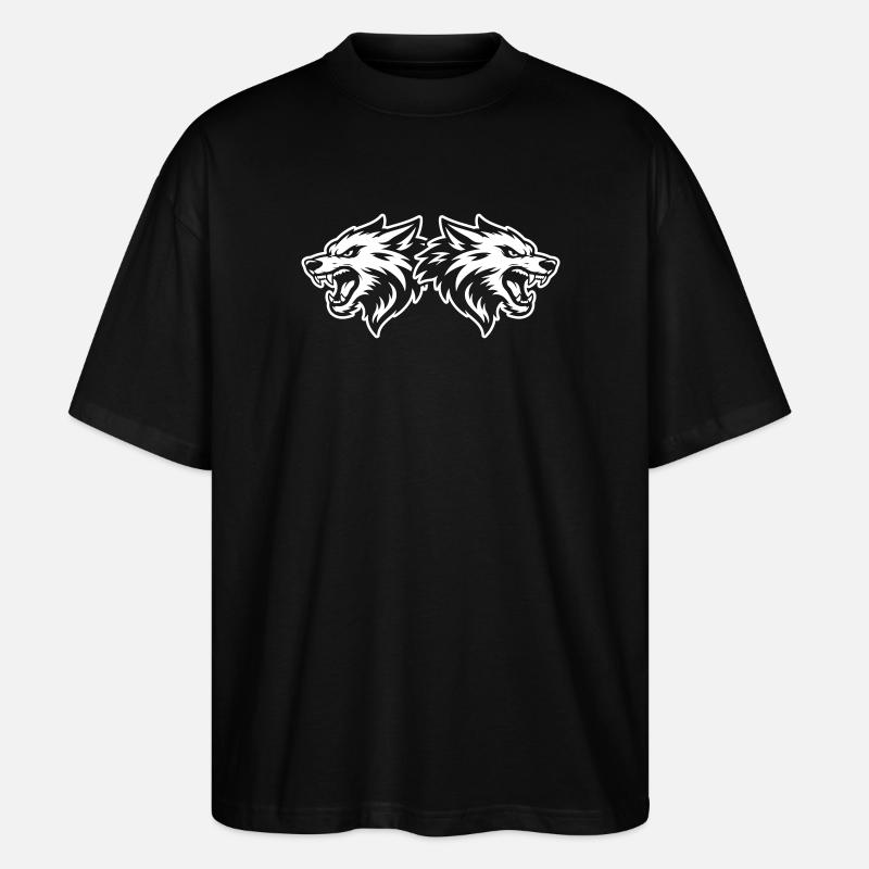 Équipe Wolf Kopf - T-shirt bio Blaster 2.0 coupe oversize Stanley/Stella Unisexe - noir