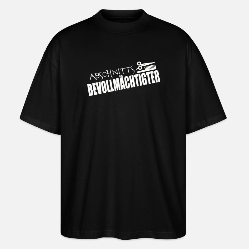 ABSCHNITTSBEVOLLMÄCHTIGTER - Stanley/Stella Oversized Unisex Bio T-Shirt Blaster 2.0 - Schwarz