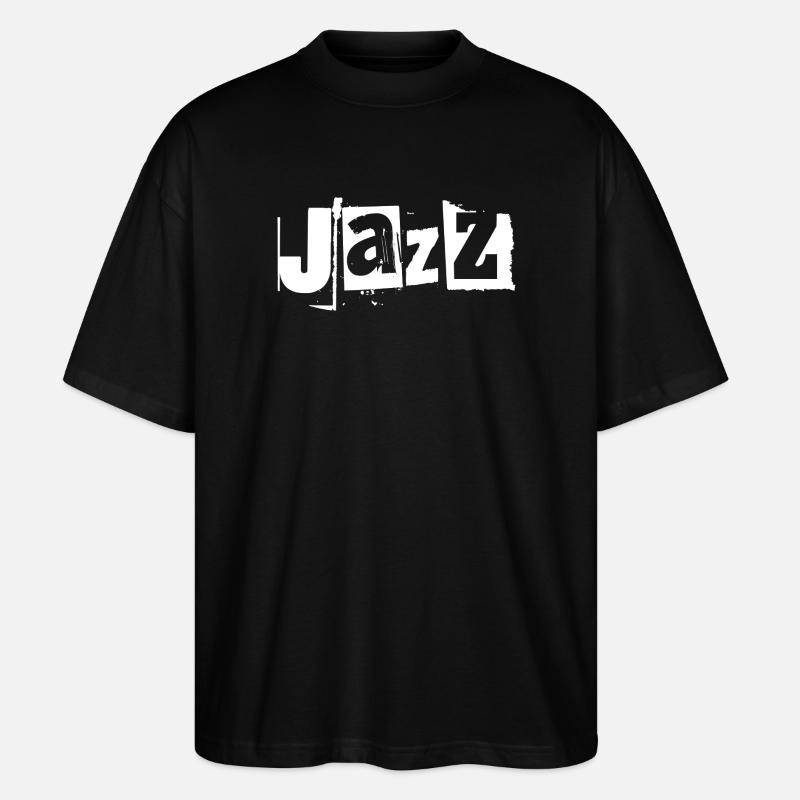 Jazz Graffiti Ambiance audacieuse - T-shirt bio Blaster 2.0 coupe oversize Stanley/Stella Unisexe - noir