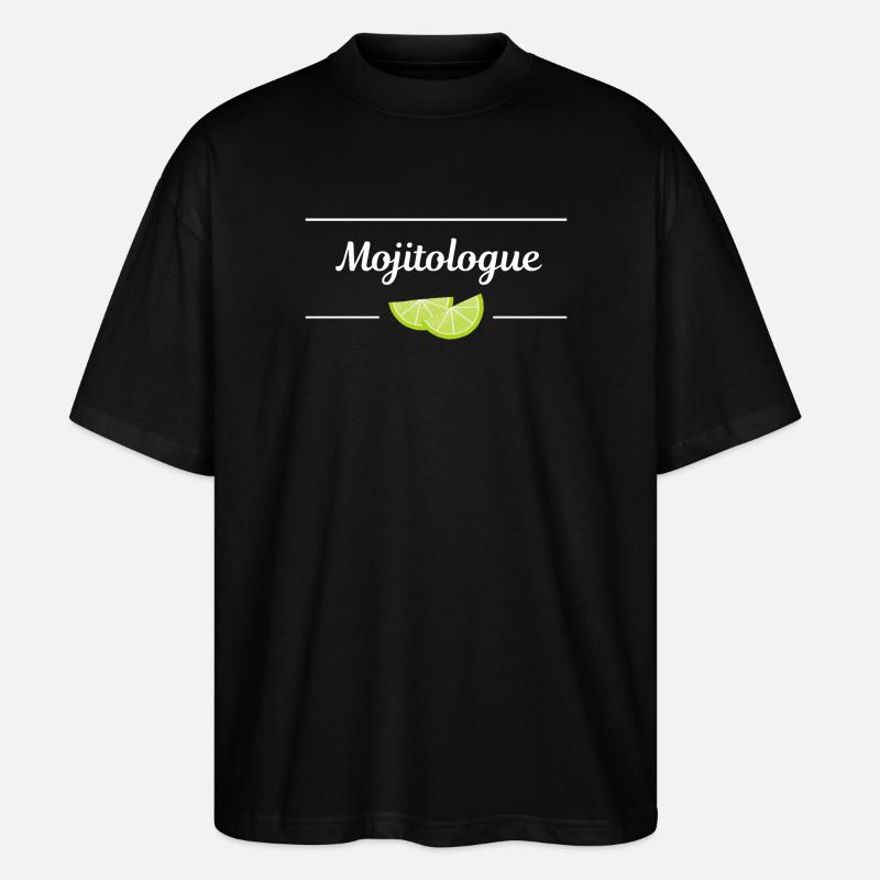 Mojitologue - T-shirt bio Blaster 2.0 coupe oversize Stanley/Stella Unisexe - noir