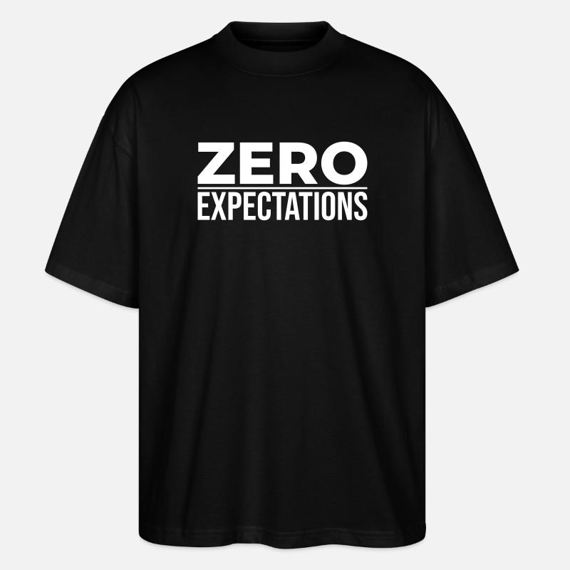 Zéro attente – Déclaration minimale - T-shirt bio Blaster 2.0 coupe oversize Stanley/Stella Unisexe - noir