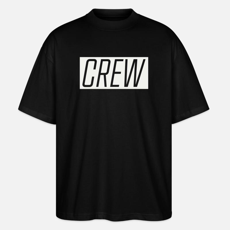 Équipage - T-shirt bio Blaster 2.0 coupe oversize Stanley/Stella Unisexe - noir