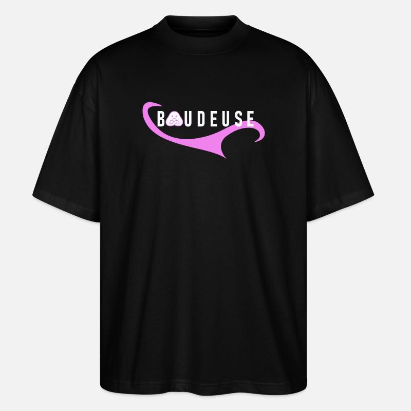 Logo Boudeuse  - T-shirt bio Blaster 2.0 coupe oversize Stanley/Stella Unisexe - noir