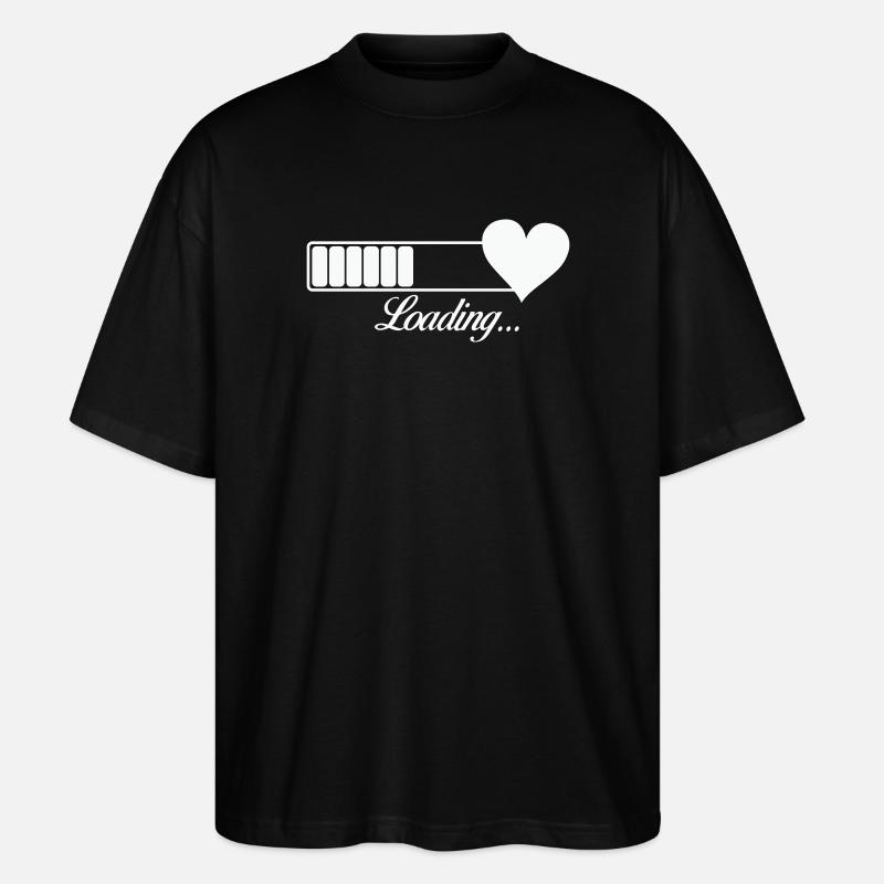 Herz-Loading Fortschritt - Stanley/Stella Oversized Unisex Bio T-Shirt Blaster 2.0 - Schwarz