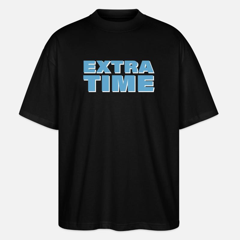 EXTRA TIME - Stanley/Stella Oversized Unisex Bio T-Shirt Blaster 2.0 - Schwarz