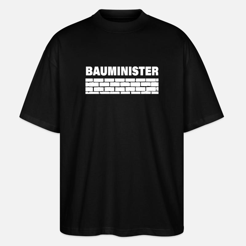 BAUMINISTER - Stanley/Stella Oversized Unisex Bio T-Shirt Blaster 2.0 - Schwarz