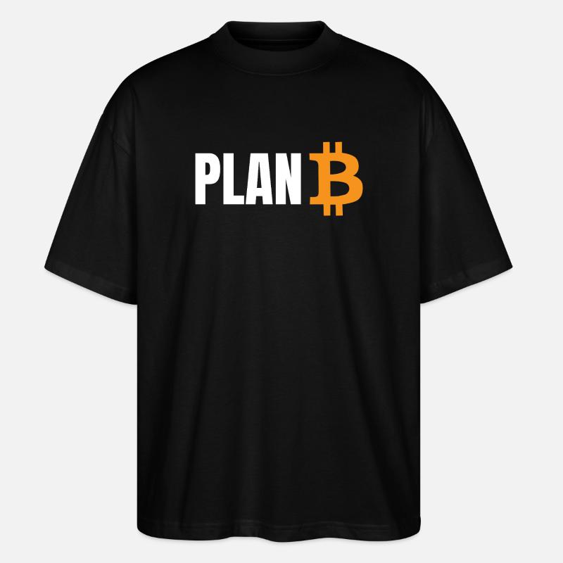 Plan Bitcoin - Stanley/Stella Oversized Unisex Bio T-Shirt Blaster 2.0 - Schwarz