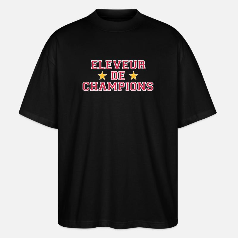 Eleveur de Champions - T-shirt bio Blaster 2.0 coupe oversize Stanley/Stella Unisexe - noir