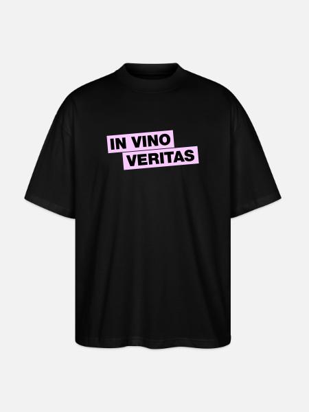In Vino Veritas - Stanley/Stella Oversized Unisex Bio T-Shirt Blaster 2.0 - Schwarz