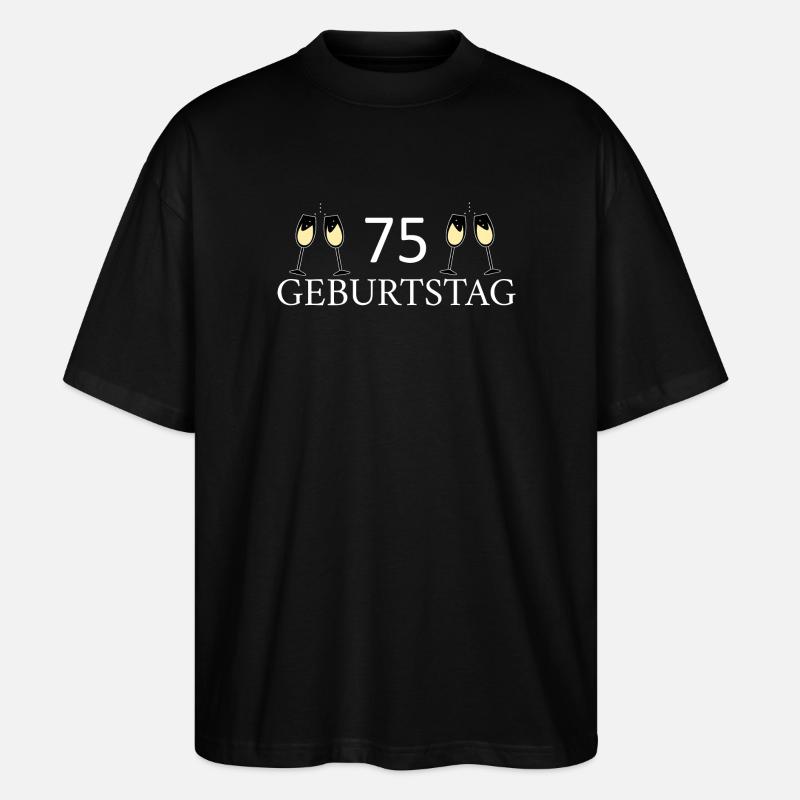 75e anniversaire 75 ans - T-shirt bio Blaster 2.0 coupe oversize Stanley/Stella Unisexe - noir
