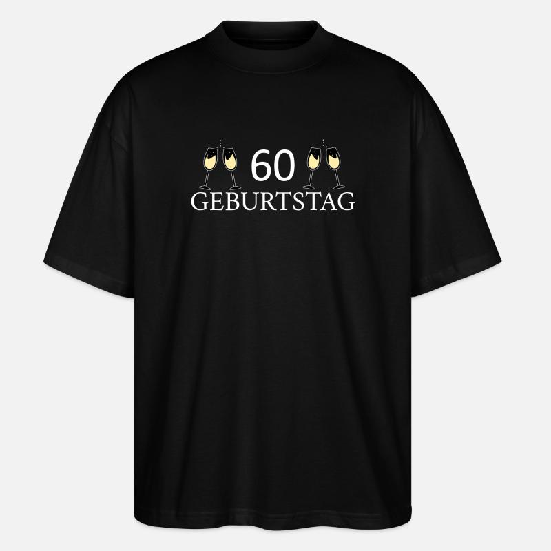 60e anniversaire 60 ans - T-shirt bio Blaster 2.0 coupe oversize Stanley/Stella Unisexe - noir