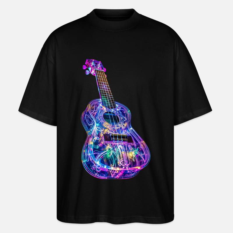 Ukulele - Stanley/Stella Oversized Unisex Bio T-Shirt Blaster 2.0 - Schwarz