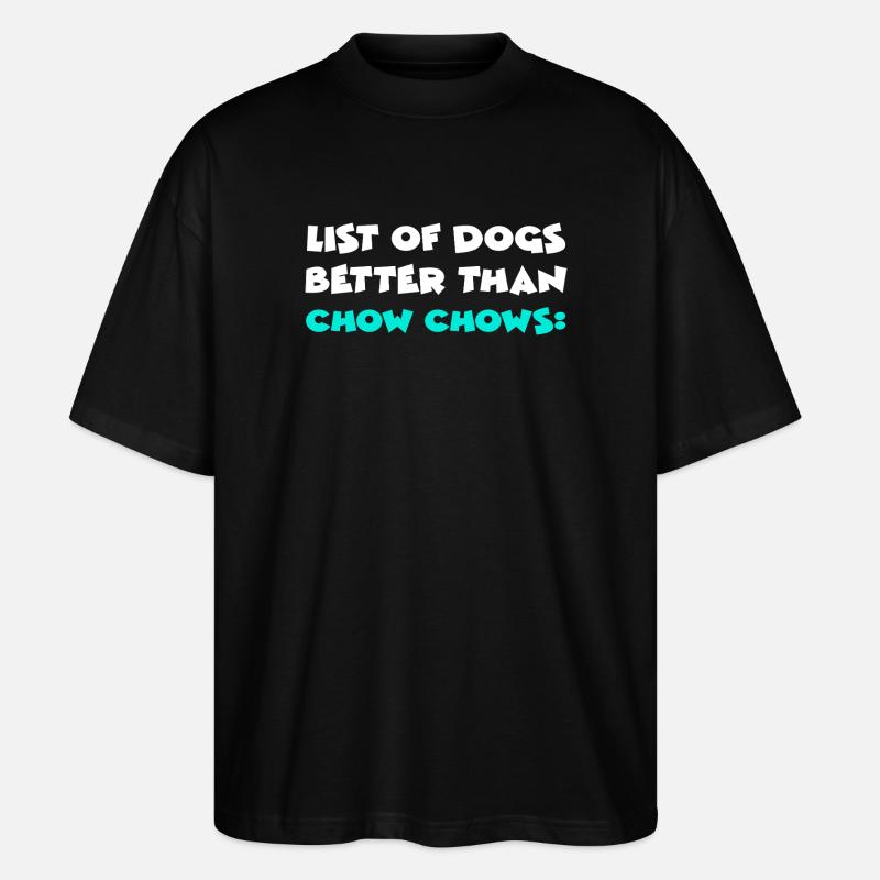 Chow Chow - T-shirt bio Blaster 2.0 coupe oversize Stanley/Stella Unisexe - noir