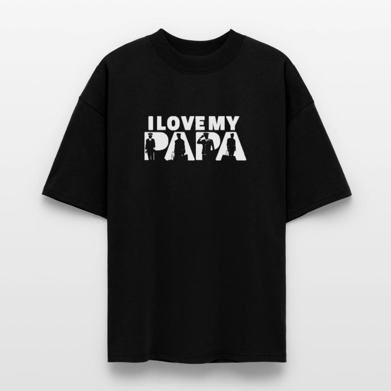 Pilot Airplane Evolution Flight Papa Pilot Dad Stanley/Stella Oversized Unisex Organic T-shirt Blaster 2.0