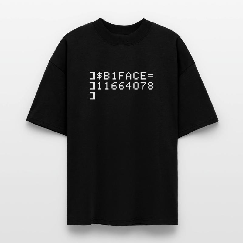 B1FACE Biface Code hexadécimal 8 bits Geek T-shirt bio Blaster 2.0 coupe oversize Stanley/Stella Unisexe