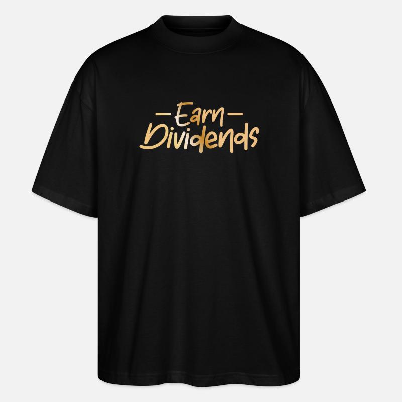 Gagner des dividendes / Marché boursier - T-shirt bio Blaster 2.0 coupe oversize Stanley/Stella Unisexe - noir