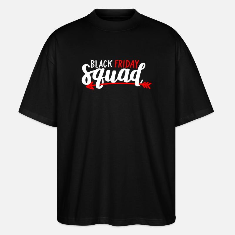 Black Friday Squad Tee - Stanley/Stella Oversized Unisex Organic T-shirt Blaster 2.0 - black